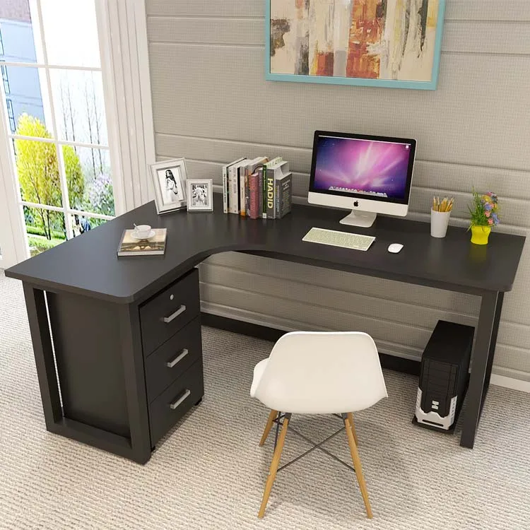 Vintage Home Office Desk L Shape Black And White Office Desk Modern