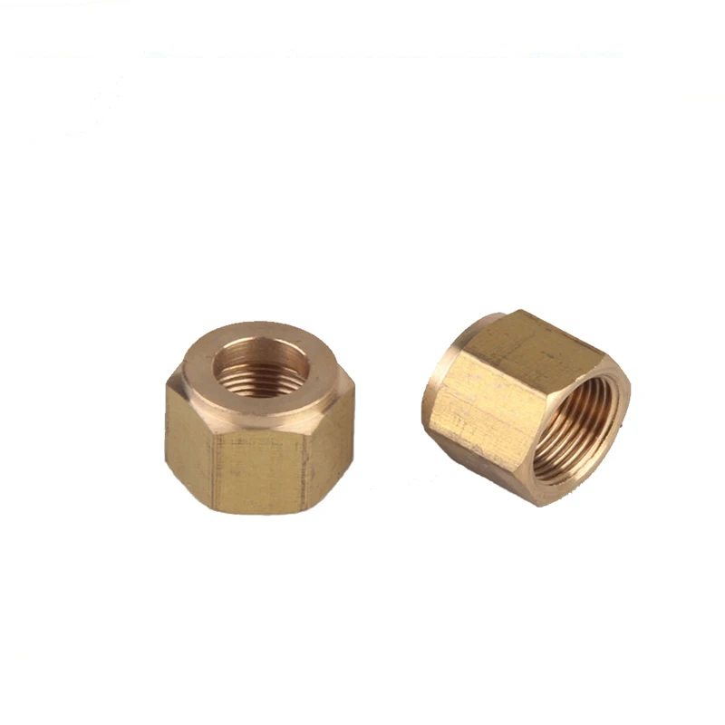 抛光镀铬黄铜延长六角螺母