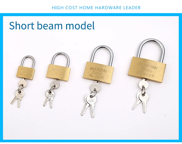 Factory Price Storage Brass Padlock 30mm Combination Pad Lock With