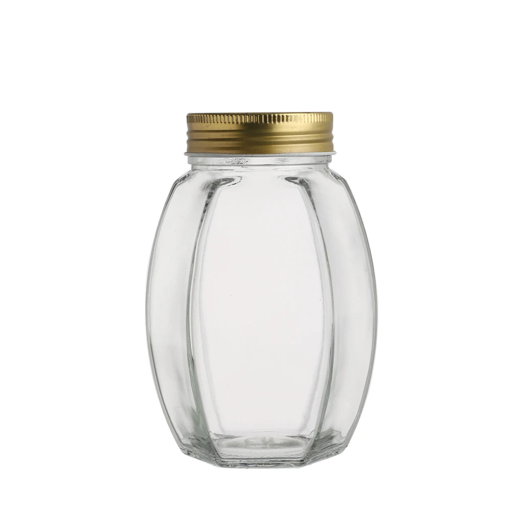 All Kinds Of Hex Glass Jar 500g 380ml Hermetic Oval Hexagonal Glass