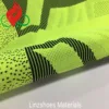 LNZ-F001 Vest1 Green/black Fly Woven Upper for Stretch Sports Shoes Lightweight shoes material Vamp