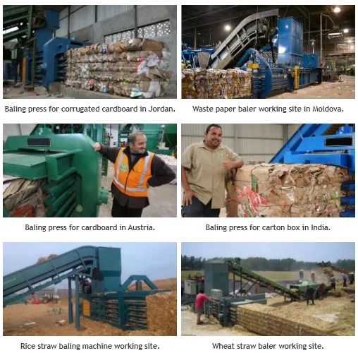 Horizontal Hydraulic Automatic Waste Paper Press Baling Machine