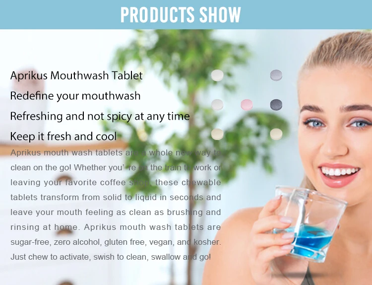 Solid Particle Mouthwash In Addition To Bad Breath Portable Mouthwash