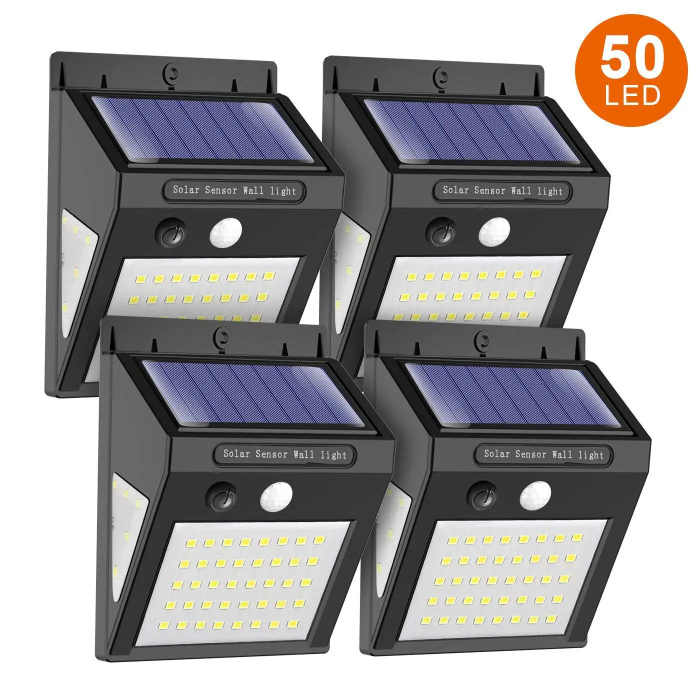 DIFUL Solar 50 LED Light Garden Wall Outdoor 5V 10W 3000mAh SMD LED Solar Lamp Motion Sensor Easy To Install Solar Lights