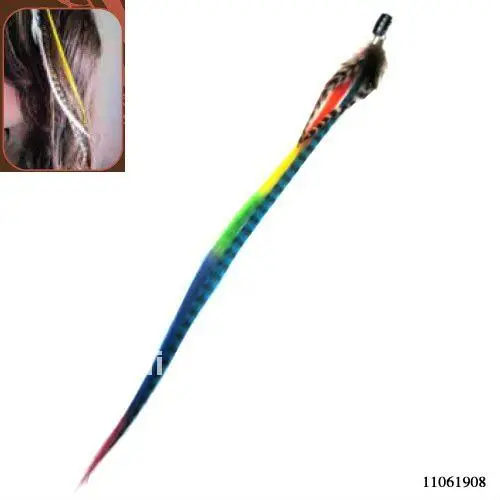 Synthetic Grizzly Feather Extension In Different Colors Buy Grizzly