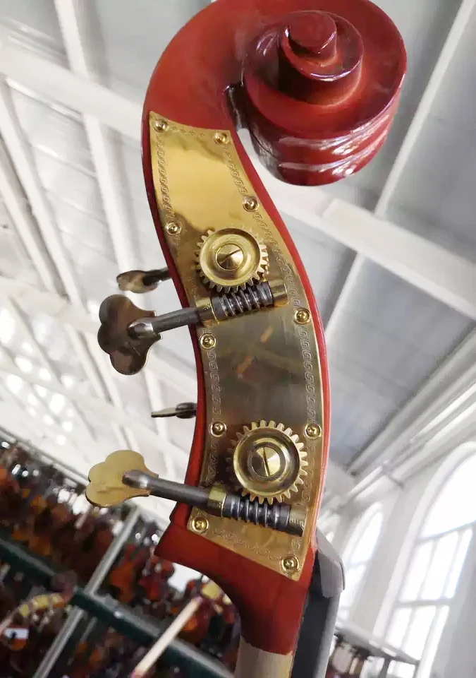 4/4&3/4 Engraved Double Bass Strings Machine Head Winders Buy Double