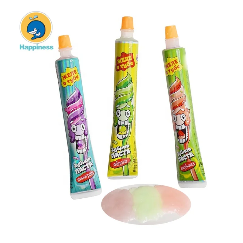 Toothpaste Shaped Mix Fruit Jelly Jam Candy Buy Toothpaste Shaped Mix