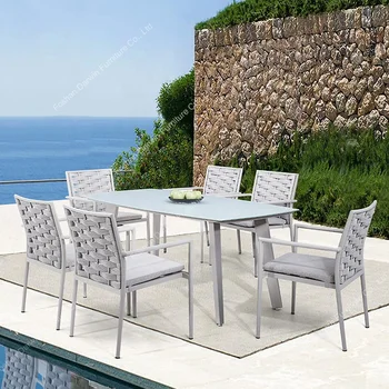 Modern European Design Rope Garden Furniture Rattan Wicker Outdoor