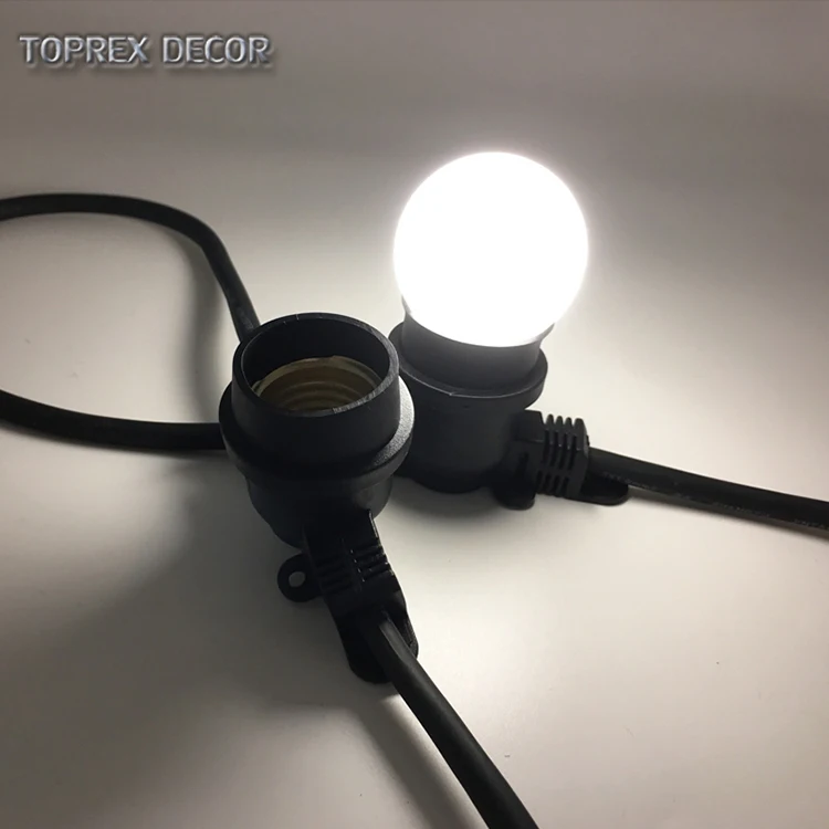 Wholesale 20m E27 Lamp Holder Outdoor Connectable Light Bulbs