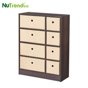 Cheap Modern Dresser Bedroom Furniture 8 Drawer Black Organizer