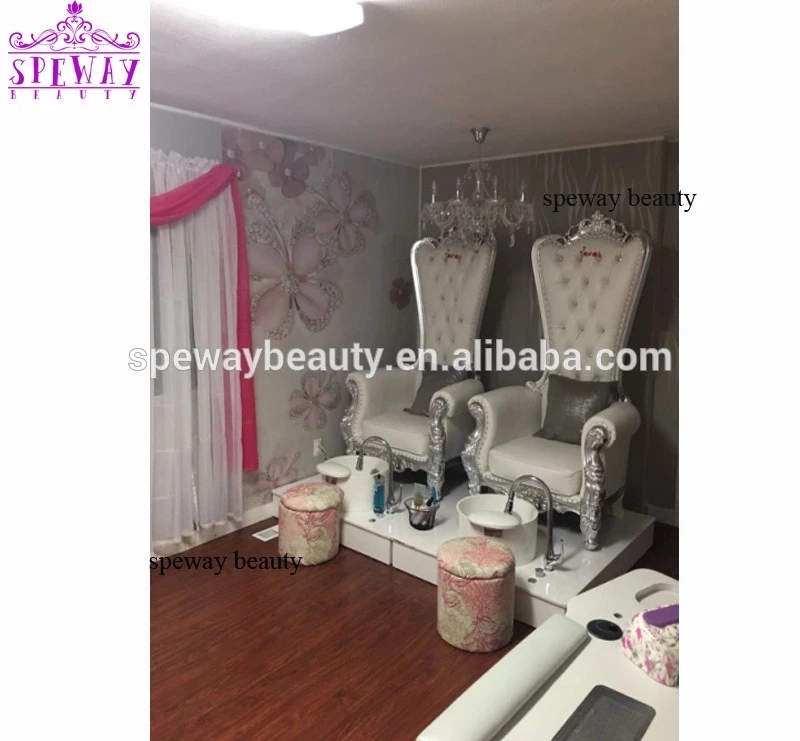 Sliver Frame Princess Throne Chair For Sale/pedicure Throne Spa Chair