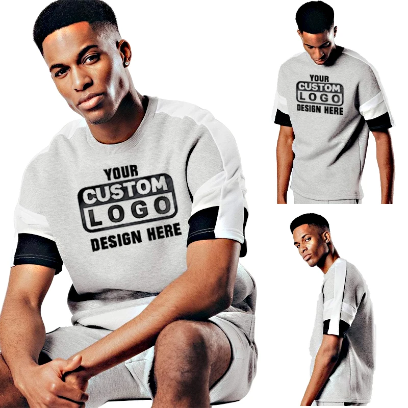 New Custom tshirt Solid Color Free Design T shirt OEM t shirts  Man's Soft Cotton tshirt Printing