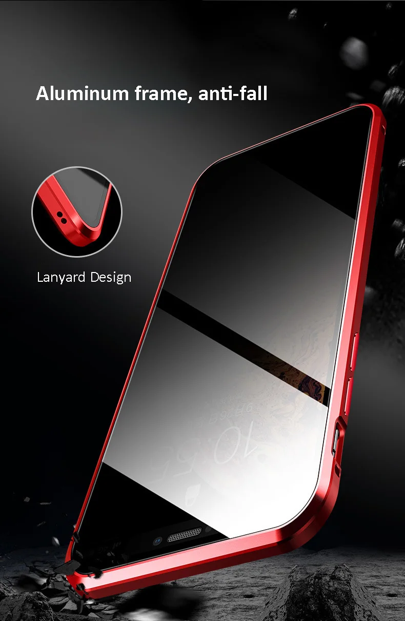 Ultra thin for iphone 11 tempered glass phone case,for iphone 11 plus case covers,mobile phone shell for iphone 11 magnetic case