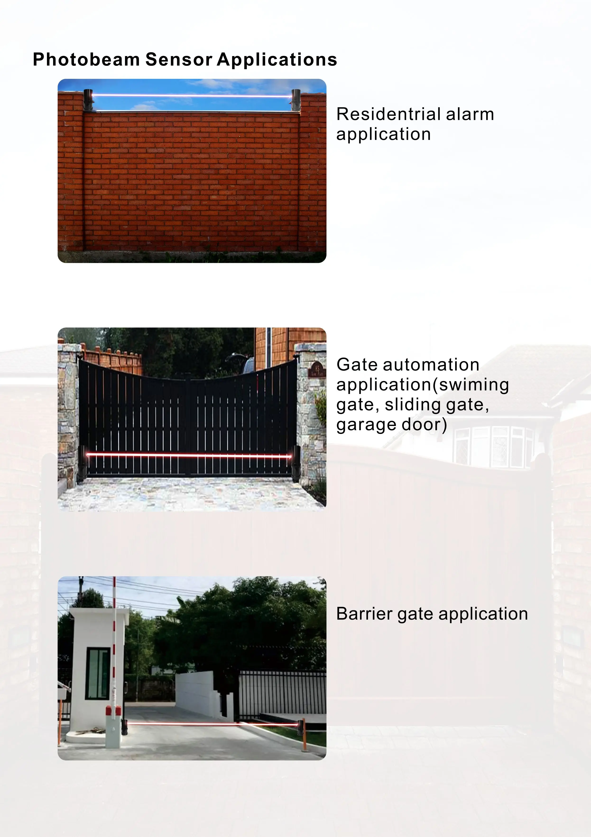 JUTAI IS-30R Automatische Gate-Funkbatterie Infrarot-Sicherheitsstrahl-Fotozellensensor mit Präsenzfunktion, Fotozellen-Strahlsensor