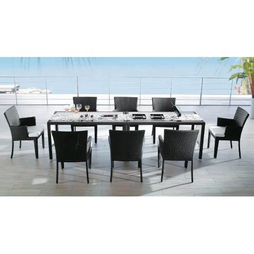 Outdoor Rattan Furniture Rattan Garden Set Patio Dining Chair And Table