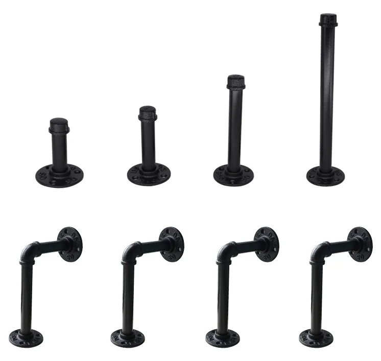Pipe Shelf Brackets Heavy Duty Support L Decorative Metal Steel