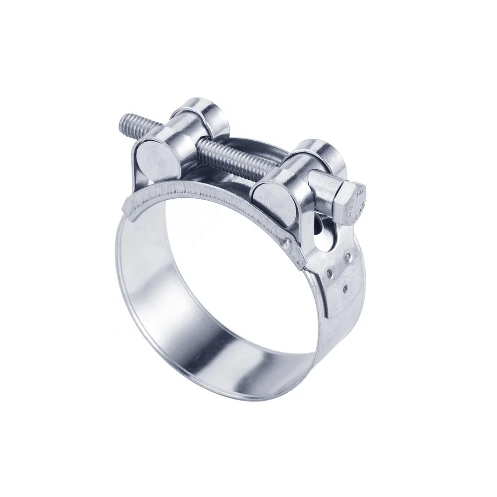 
Unitary Power Single Bolt Stainless Steel Heavy Duty Pipe Hose Clamp 