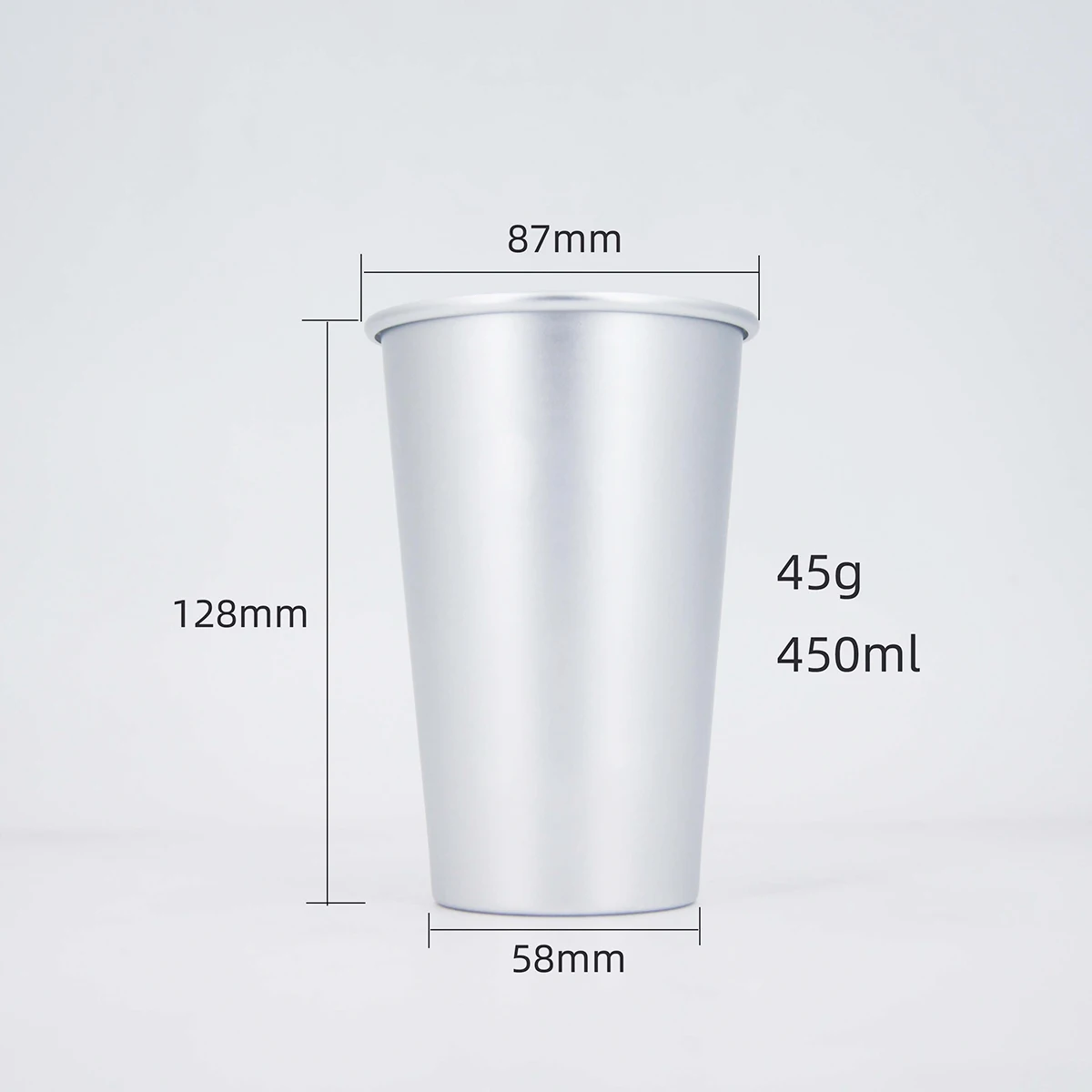 Custom Color Promotional Party Aluminum Drinking Cup Beer Metal Tumbler