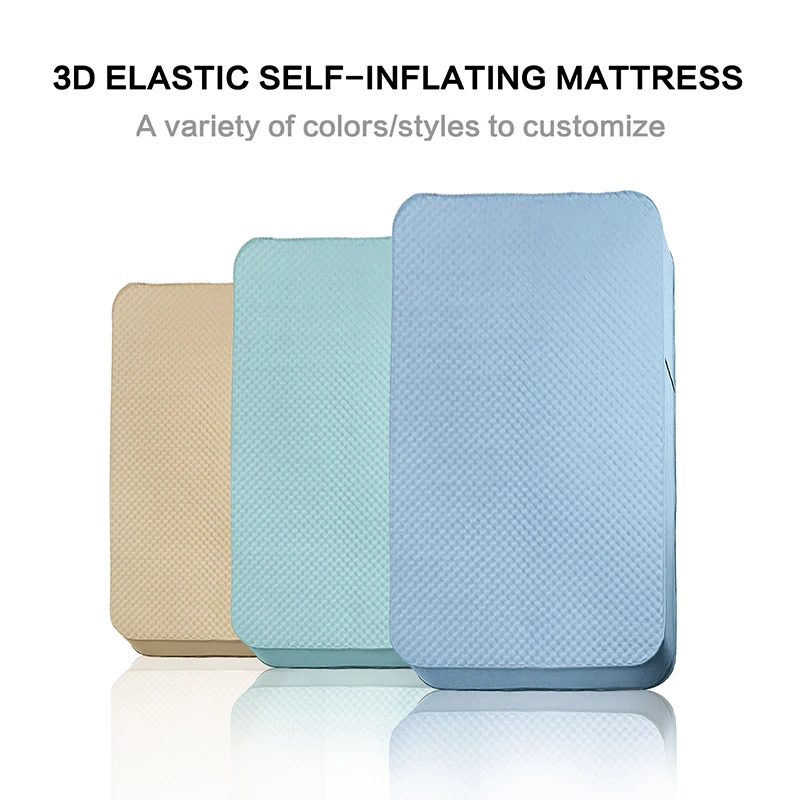 Selfinflating Sleeping Pad Double Camping Mattress 3d Sides Thick Foam