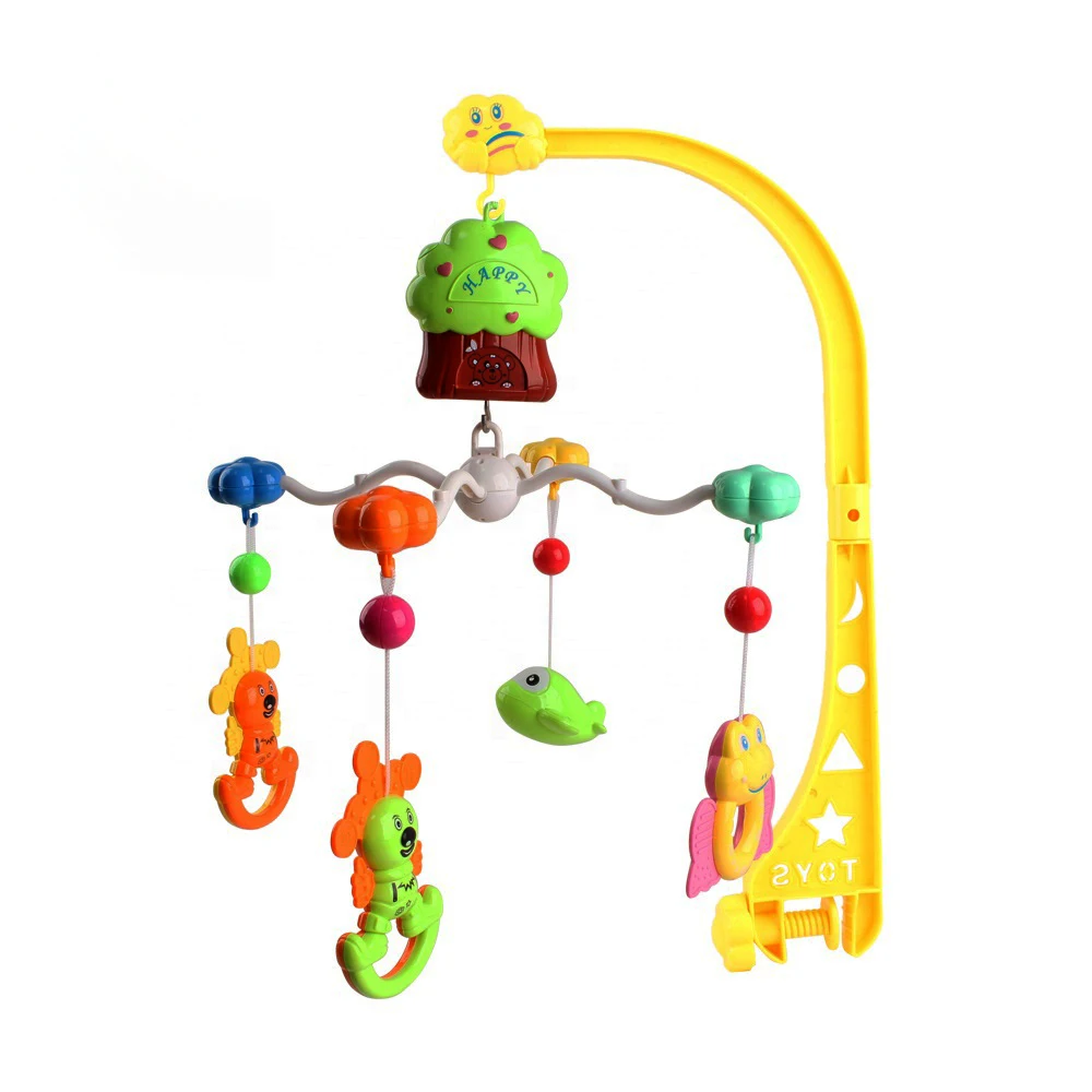 Baby Mobiles Sleeping Musical Ringing Cute Pendant Rotating Animal Baby Bed Bell Music Mobile