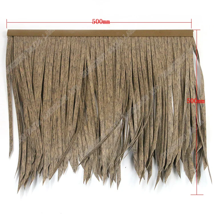 

High Quality Pvc Artificial Thatch Roof,1 Piece, Light brown