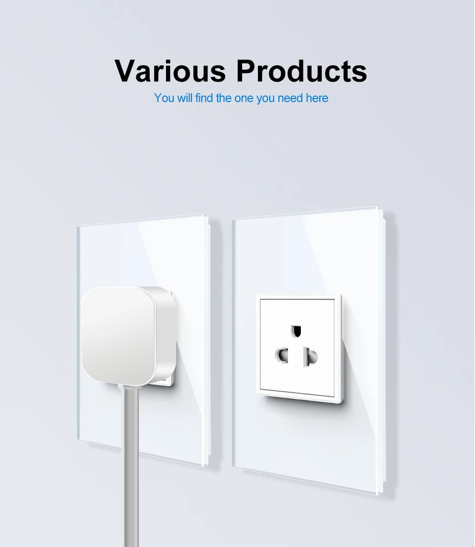 smart light switch zigbee with 10A brazil power socket - ANKUX.COM