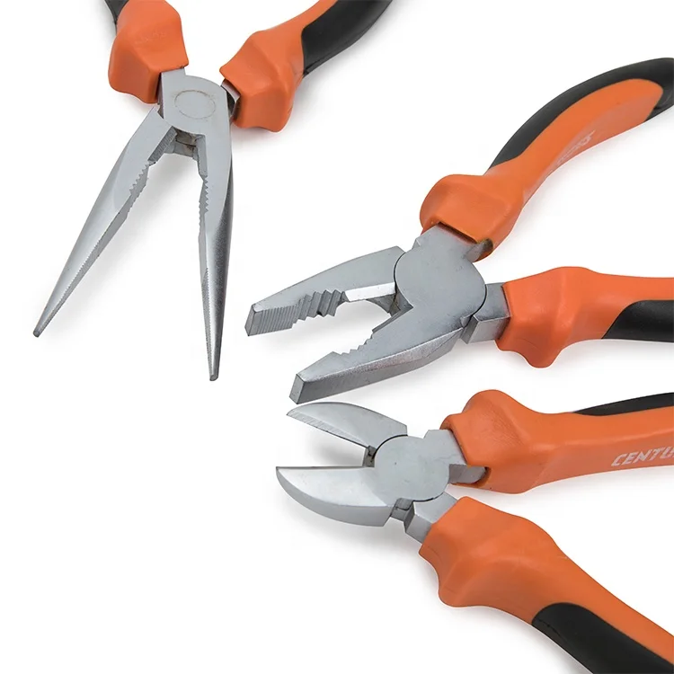 Kafuwell Professional Oem Customized Portable 15pcs Pliers Tool Sets Mechanic Tools Set Durable