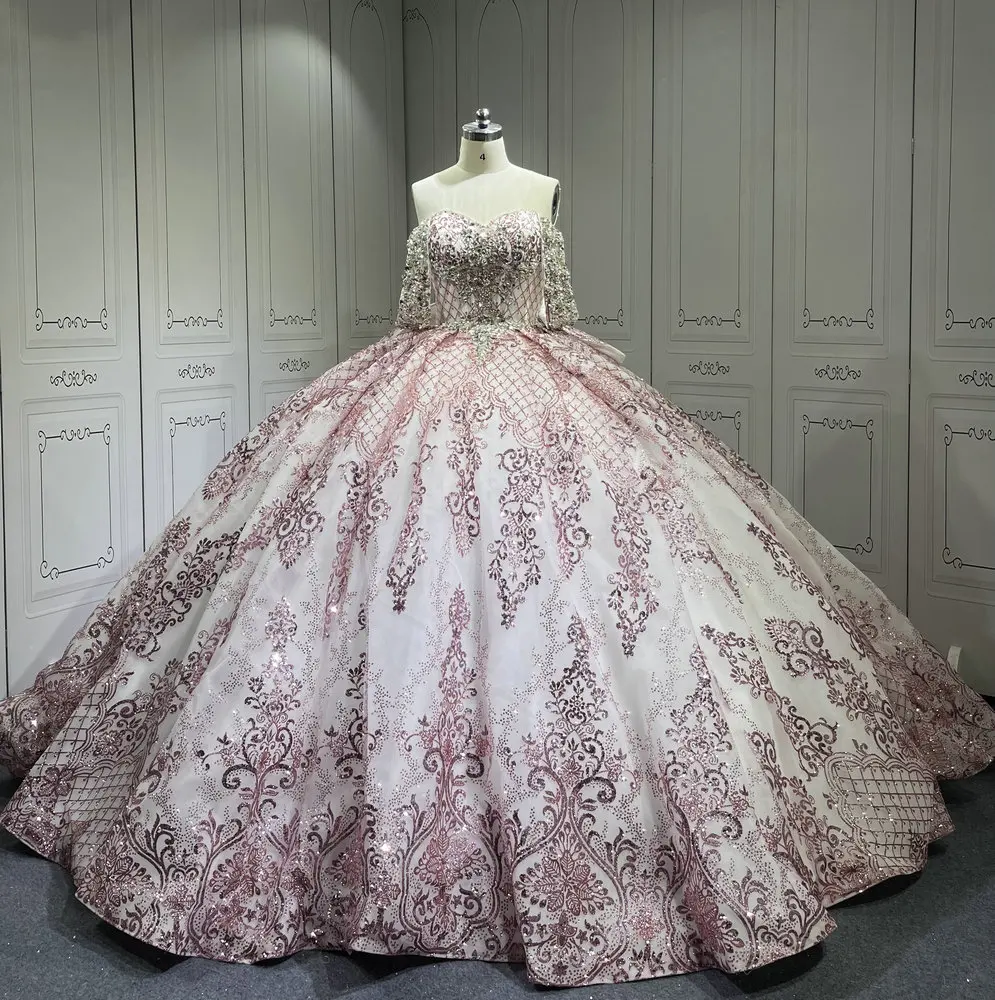white and pink quince dress White And Pink Quince Dress
