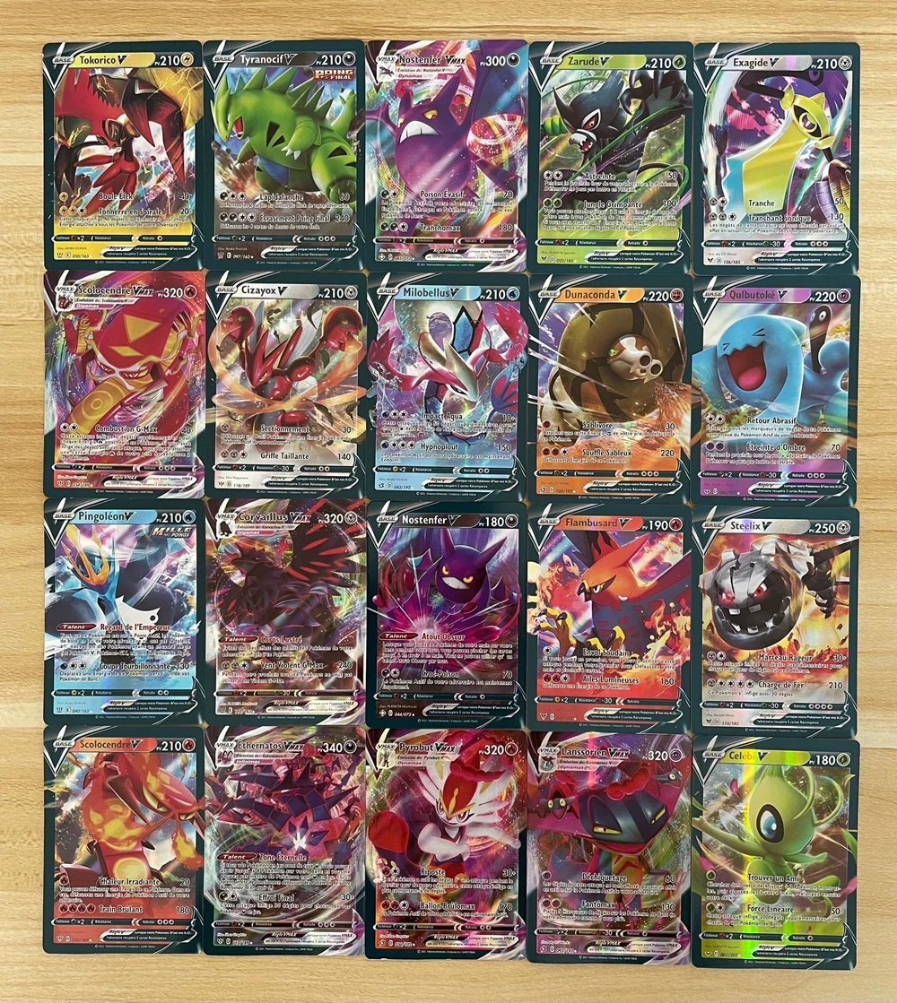 French Trading Card Game Pokemon Tcg V Vmax Shining Cards French ...