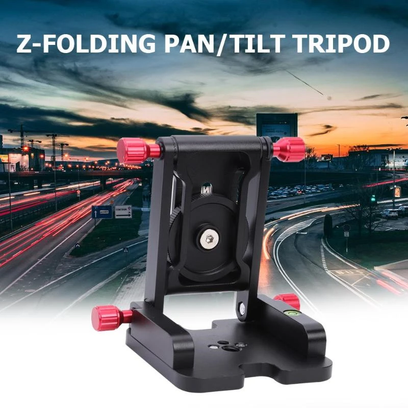 Cabeza del trípode de inclinación Plegable Tipo Z Flex Z Pan Para Cámara deslizador placa de liberación rápida 