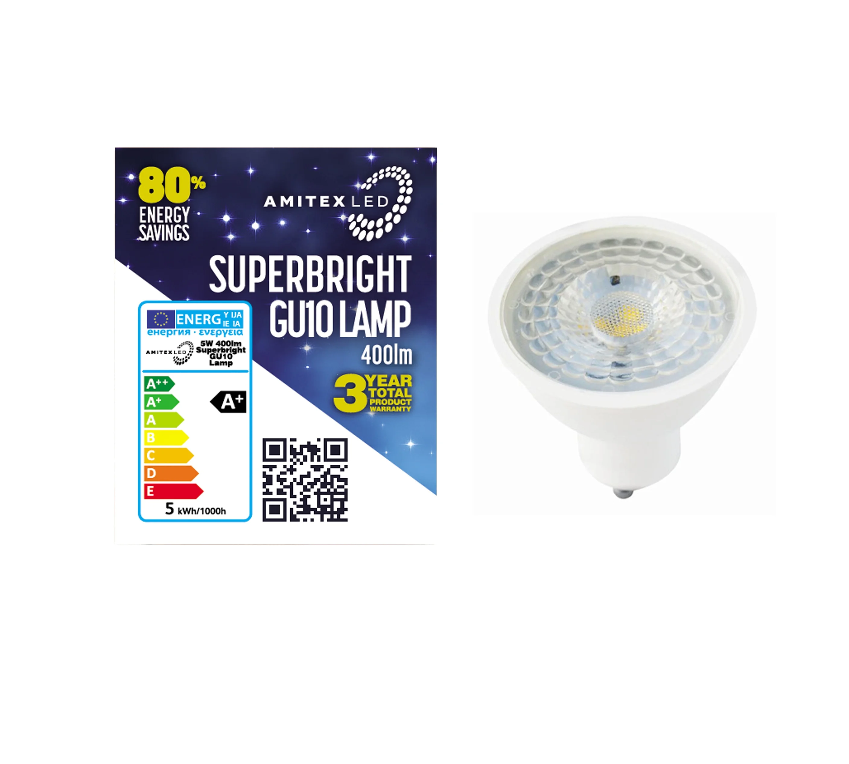 Wholesale CE approved SMD LED Spotlight gu10 bulb 5W 3000K 4000K at 30% discount