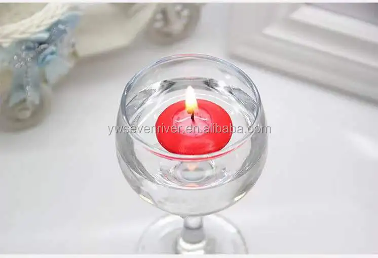 Tea Wax Smokeless Floating Candle For Wedding,Birthday,Valentine's Day