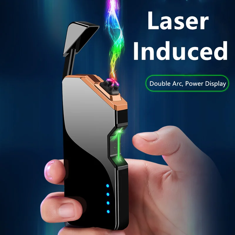 Tanio Laserowa niezwykła zapalniczka plazmowa elektryczna wiatroodporna bezpłomieniowa sklep