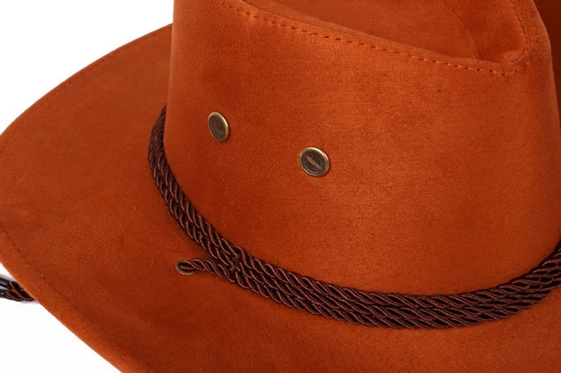 Plain Promotional Cowboy Hat Wool Felt Unisex