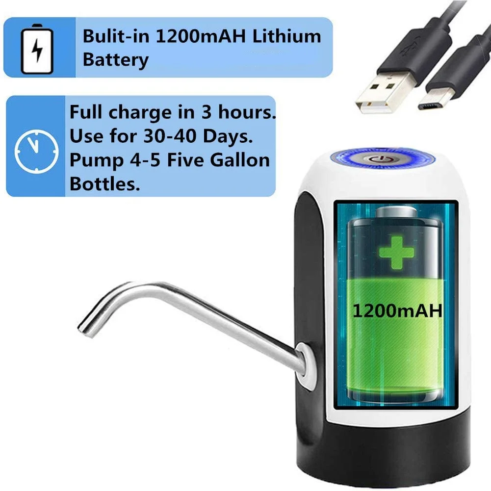 Mini Bottle Water Dispenser Automatic Electric Pump Rechargeable