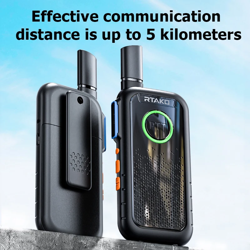 Handy Walkie Talkie Long Range Distance Mini Handheld Sports Home Hotel Restaurant Beauty Salon