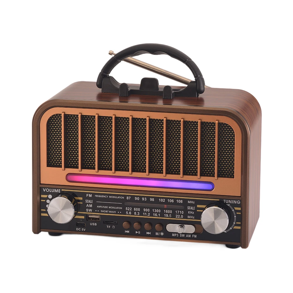 Mlk7831 Old Style Wireless Outdoor Am Fm Radio Built In Speaker With