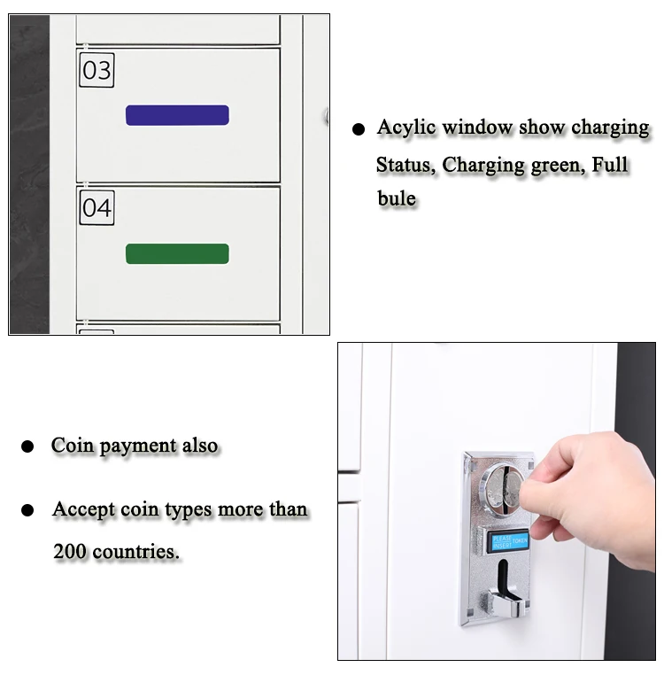 coin operated cell phone charging locker