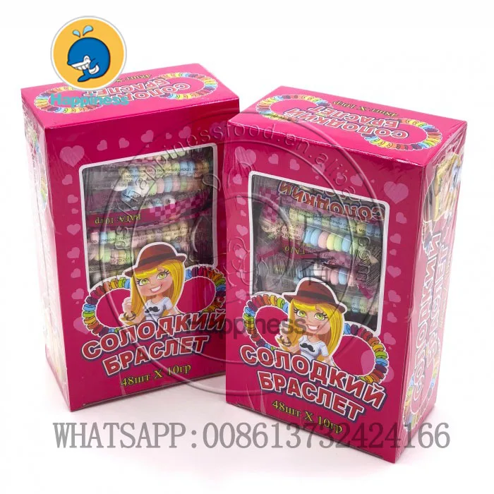 12g Fruit Flavours Bracelet Press Candy Watch Heart Butterfly Bracelet