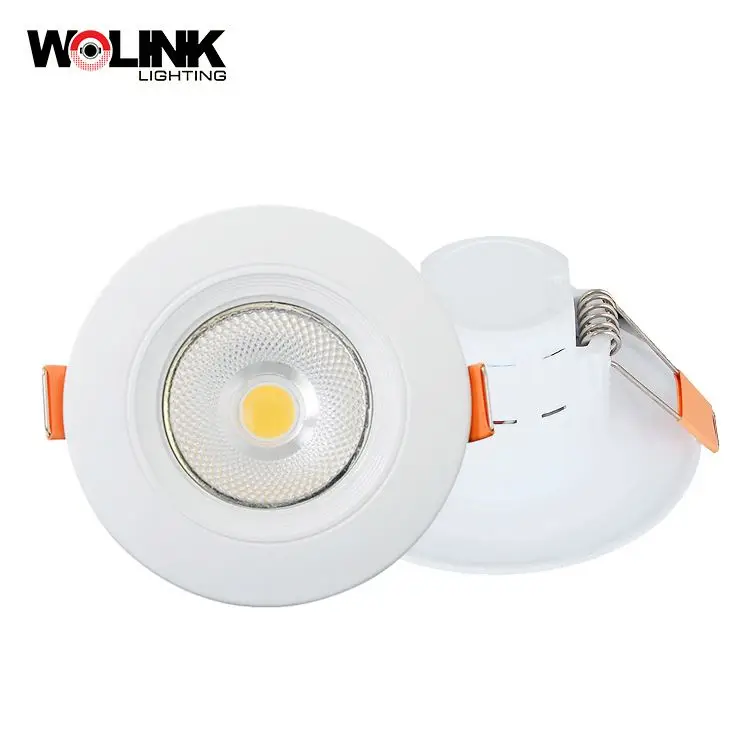 Best quality abs flush mounted recessed decoration cob 3w indoor led down light