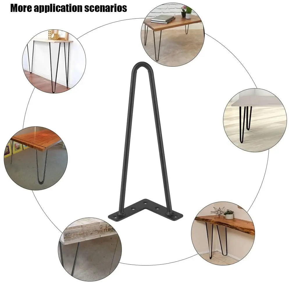 10'' Furniture Coffee Table Legs Heavy Duty Profile High Quality Mid
