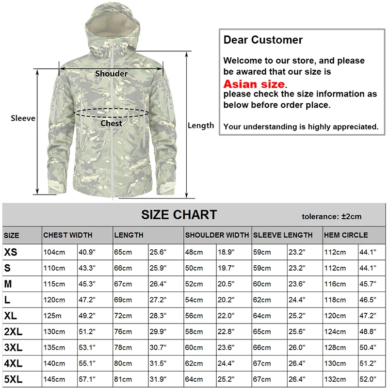 Top Tactical Jacket Men's Military Camouflage Fleece Jacket Army ...