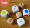 Custom printed wooden dice for play