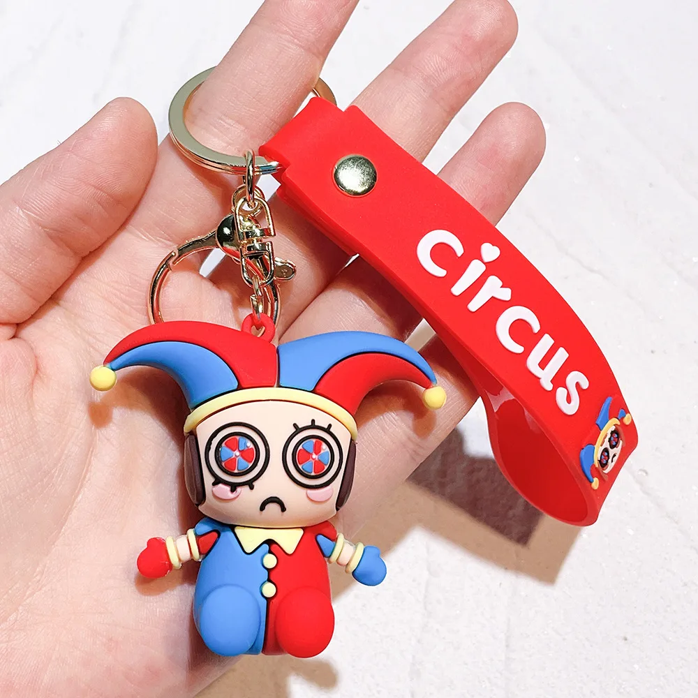 Magic Circus Pomni Jax Cartoon Gangle Keychain Doll Schoolbag Charm Car ...