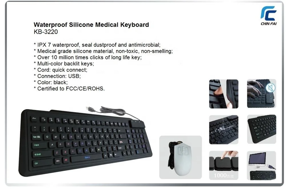 Multi-Color Wireless Keyboard Foldable Silicone Roll-Up Flexible Keyboard Computer Accessories