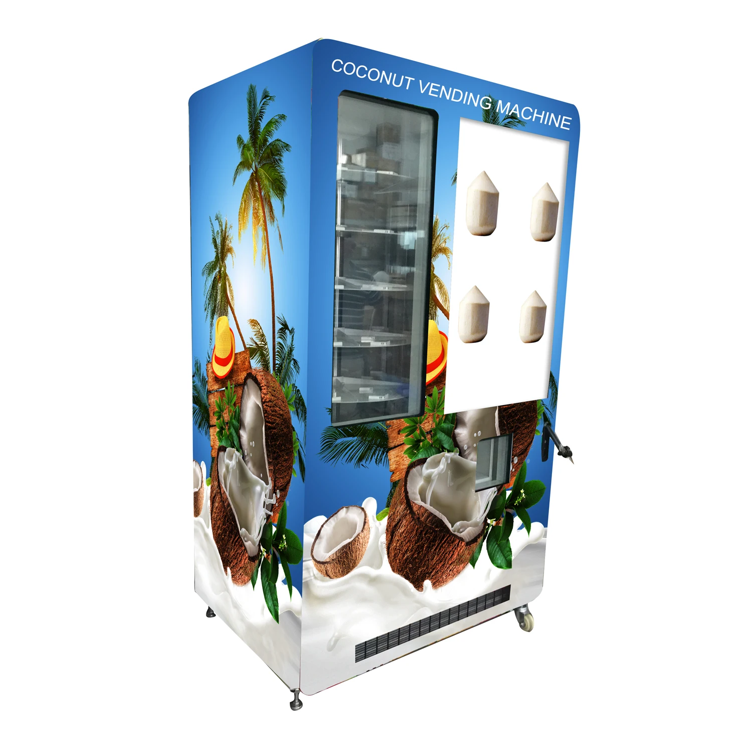 Big Size Touch Coconut Vending Machine Multifunctional Robot Rrm