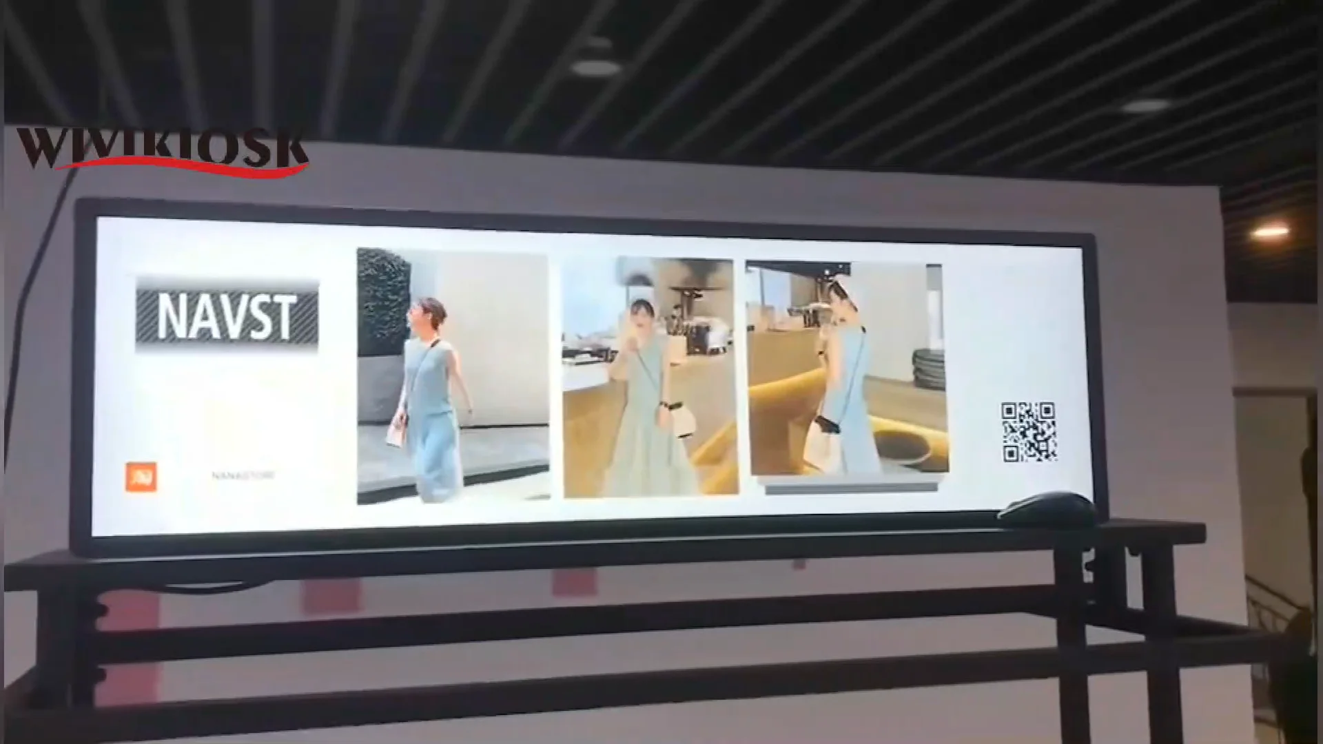 Ultra Wide Stretched Bar Lcd Advertising Display/ads Player Lcd Commercial Ultra Stretched Bar