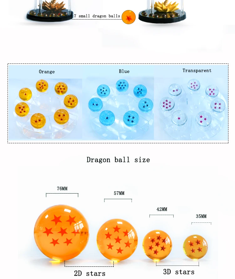 Hot Selling Anime Dragon And Dragon Ball Z Crystal Ball Set Buy 