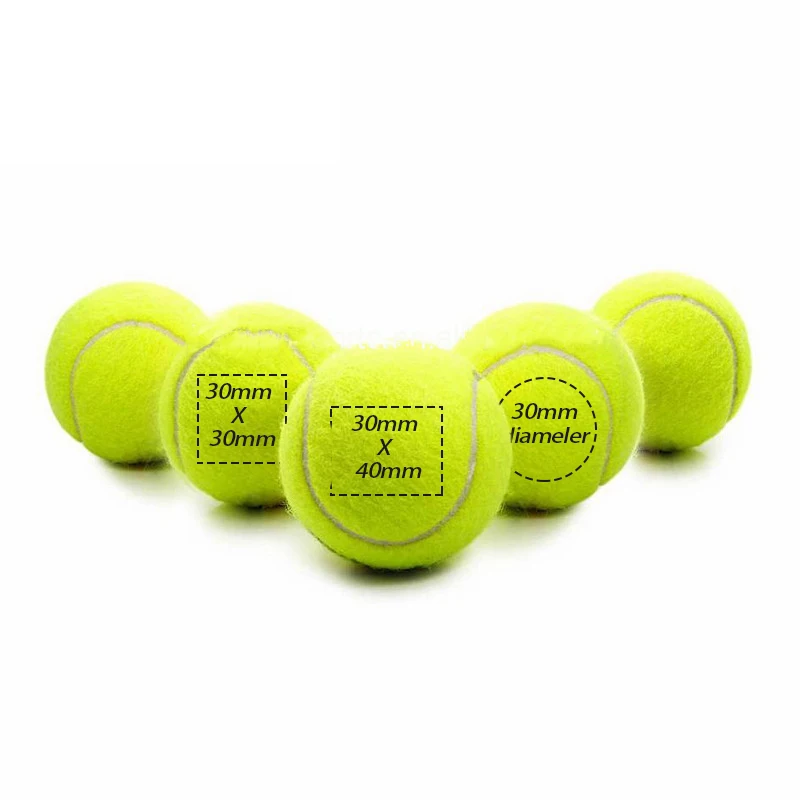 Top Quality Professinal 2.5'' Customized Brand Pressureless Tennis Ball