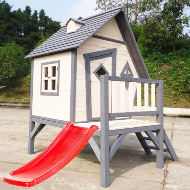 
Customized outdoor garden kids wooden play house wood play set 